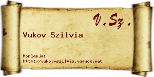 Vukov Szilvia névjegykártya
